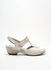 Sandales/Nu pieds beige BOISSY pour femme seconde vue