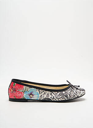 Ballerines tissage satiné talon plat jusqu'à 3cm noir DESIGUAL femme