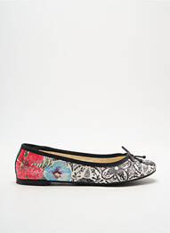 Ballerines tissage satiné talon plat jusqu'à 3cm noir DESIGUAL femme