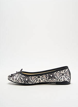Ballerines tissage satiné talon plat jusqu'à 3cm noir DESIGUAL femme