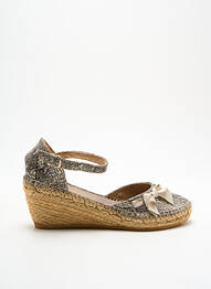 Espadrilles fermeture boucle(s) talon de 7 à 9cm gris TONI PONS femme