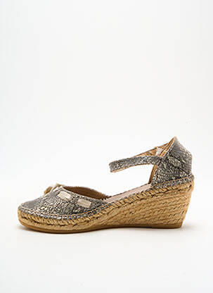 Espadrilles fermeture boucle(s) talon de 7 à 9cm gris TONI PONS femme