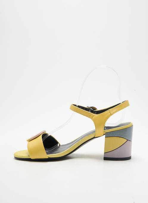 Sandales/Nu pieds jaune METAMORF'OSE pour femme