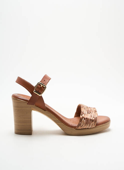 Sandales/Nu pieds marron COCO ET ABRICOT pour femme