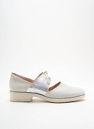 Derbies matière lisse talon plat jusqu'à 3cm argent JOSE SAENZ femme