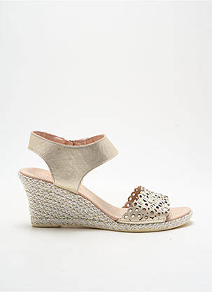Espadrilles bout ouvert talon de 4 à 6cm or JOSE SAENZ femme