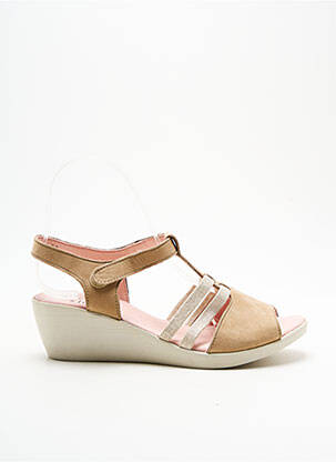 Sandales/Nu pieds beige HIRICA pour femme
