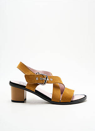 Sandales/Nu pieds jaune HIRICA pour femme