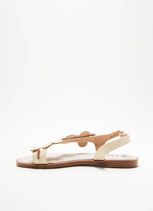 Tongs beige ELUE PAR NOUS pour femme