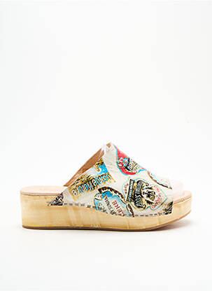 Mules/sabots talon compensé talon de 4 à 6cm beige LIBRE COMME L'AIR femme