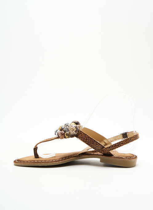 Tongs marron LIBRE COMME L'AIR pour femme