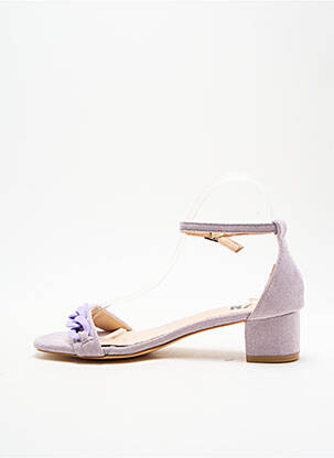 Sandales/nu pieds type de semelle amortissante talon de 4 à 6cm violet ELUE PAR NOUS femme