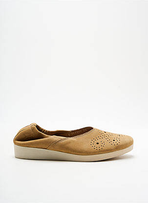 Ballerines bout rond talon plat jusqu'à 3cm marron HIRICA femme