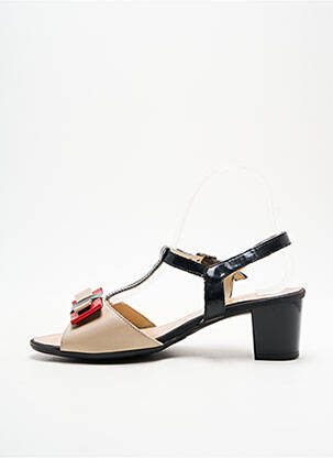 Sandales/nu pieds talon bottier talon de 4 à 6cm beige HIRICA femme