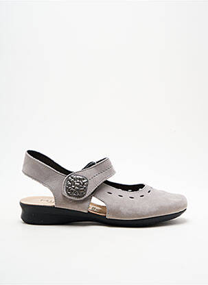 Sandales/Nu pieds gris HIRICA pour femme