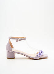 Sandales/Nu pieds violet ELUE PAR NOUS pour femme seconde vue