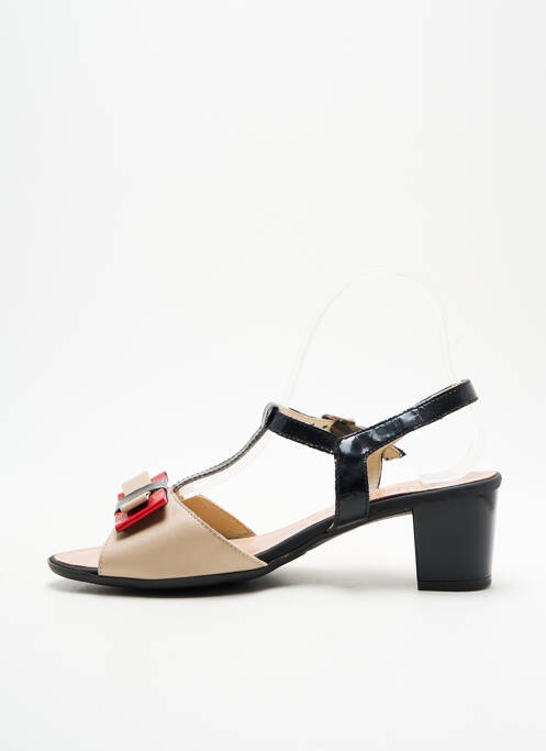 Sandales/Nu pieds beige HIRICA pour femme