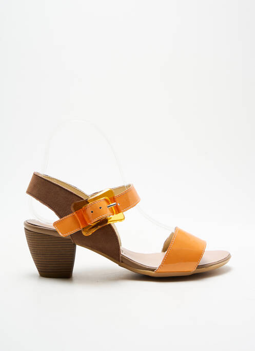 Sandales/Nu pieds orange HIRICA pour femme