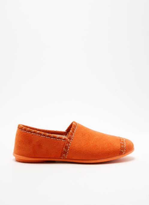 Chaussons/Pantoufles orange SOIR ET MATIN pour femme