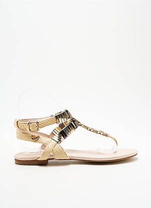 Tongs impression talon plat jusqu'à 3cm beige LOLLIPOPS femme