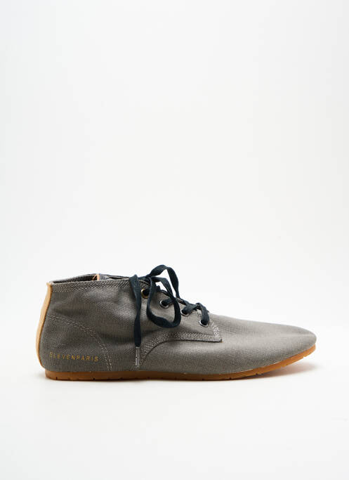 Baskets bout rond bout rond gris ELEVEN PARIS homme