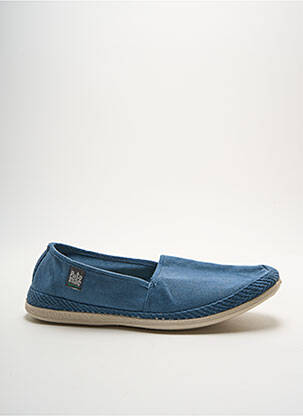 Chaussons/pantoufles bout rond bout rond bleu ROAL homme
