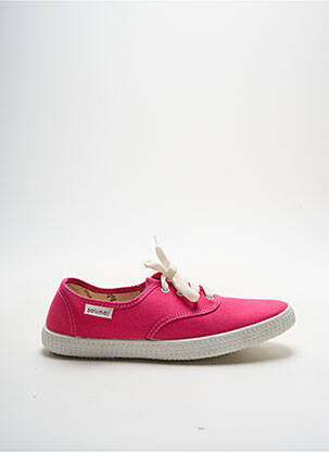 Baskets bout rond talon plat jusqu'à 3cm rose POTOMAC femme