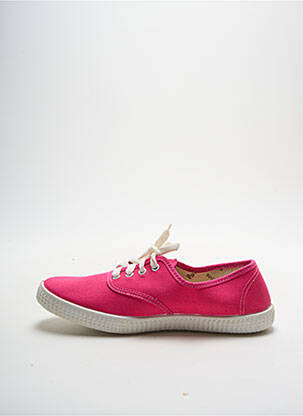 Baskets bout rond talon plat jusqu'à 3cm rose POTOMAC femme