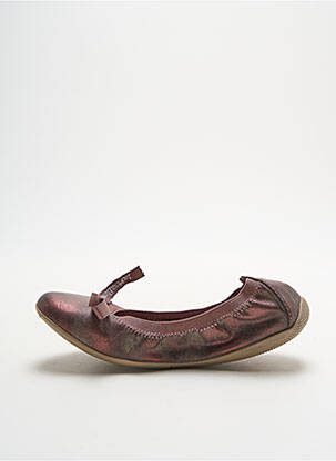 Ballerines fermeture elastique bout rond violet LES P'TITES BOMBES fille