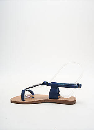 Tongs empiècements bleu LES P'TITES BOMBES fille