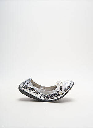 Ballerines bout rond bout rond argent LES P'TITES BOMBES fille