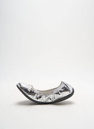 Ballerines bout rond bout rond argent LES P'TITES BOMBES fille