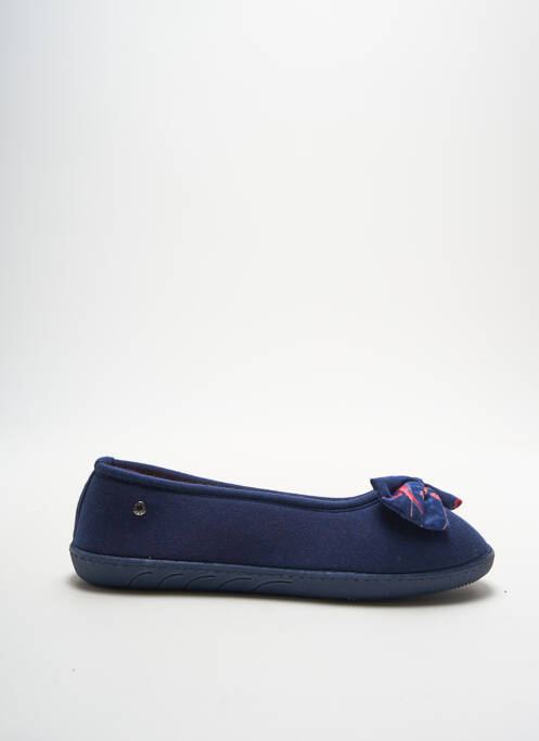 Chaussons/Pantoufles bleu ISOTONER pour femme