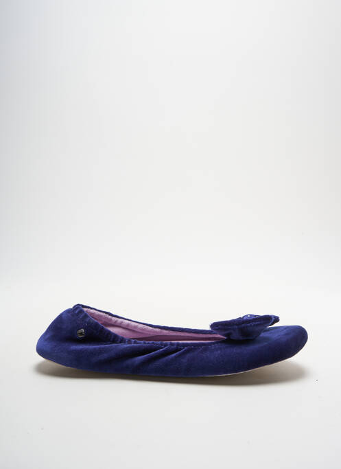 Chaussons/Pantoufles bleu ISOTONER pour femme