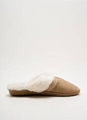 Chaussons/Pantoufles beige ISOTONER pour femme seconde vue