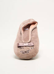 Chaussons/Pantoufles beige ISOTONER pour femme seconde vue