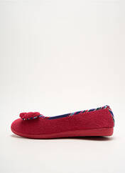 Chaussons/Pantoufles rouge ISOTONER pour femme seconde vue