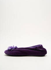 Chaussons/Pantoufles violet ISOTONER pour femme seconde vue