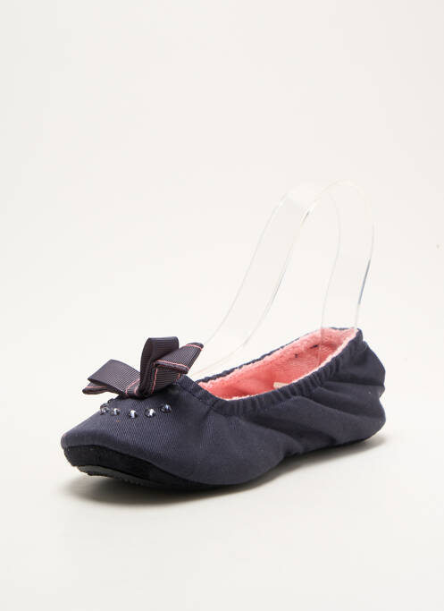 Chaussons/Pantoufles bleu ISOTONER pour femme