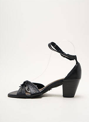 Sandales/nu pieds tissage satiné talon de 4 à 6cm noir MARCO TOZZI femme