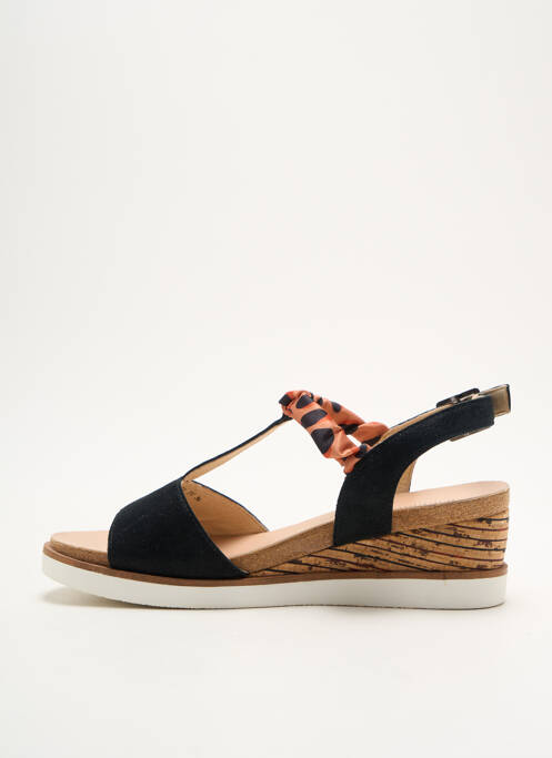 Sandales/Nu pieds noir FUGITIVE BY FRANCESCO ROSSI pour femme
