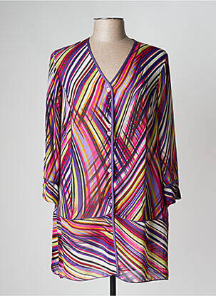 Tunique manches longues légère et transparente violet PAUPORTÉ femme