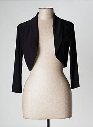 Boléro effet matière satinée noir FRANK LYMAN femme
