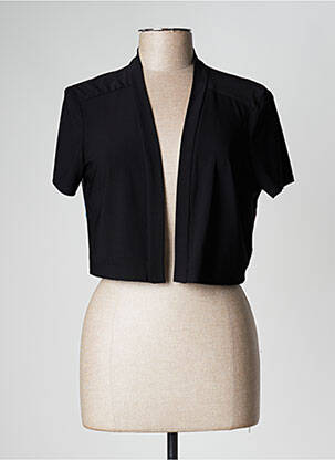 Boléro effet matière satinée noir FRANK LYMAN femme