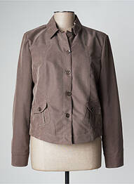 Veste casual epaulette marron KARTING femme