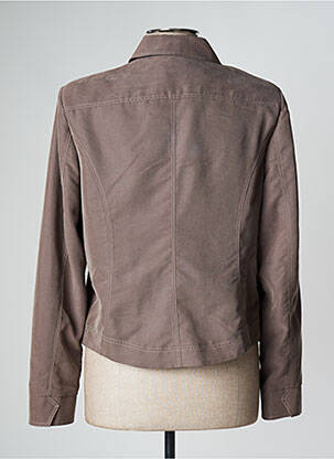 Veste casual epaulette marron KARTING femme