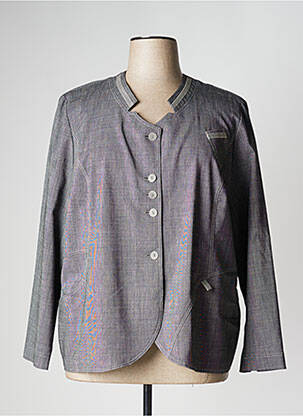 Veste casual epaulette gris CHRISTIAN MARRY femme