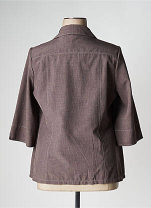 Veste casual coupe droite marron KARTING femme