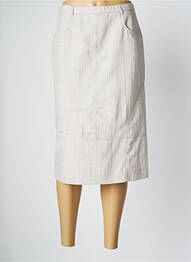 Jupe mi-longue taille haute beige PAUPORTÉ femme