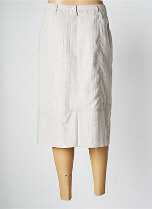 Jupe mi-longue taille haute beige PAUPORTÉ femme